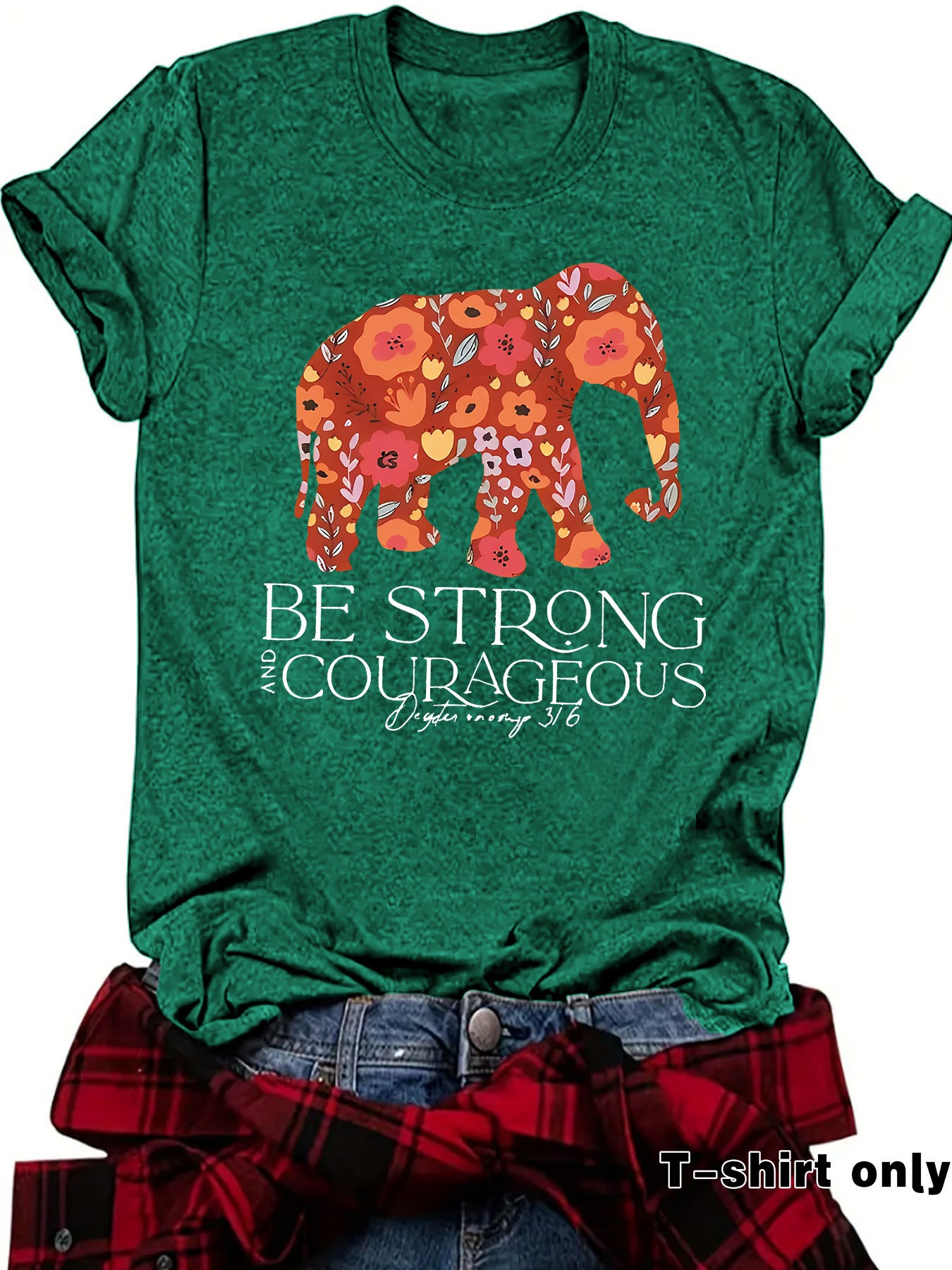 Elephant and Letter Short Sleeve